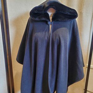 F..L.A.G. women's hooded black cape